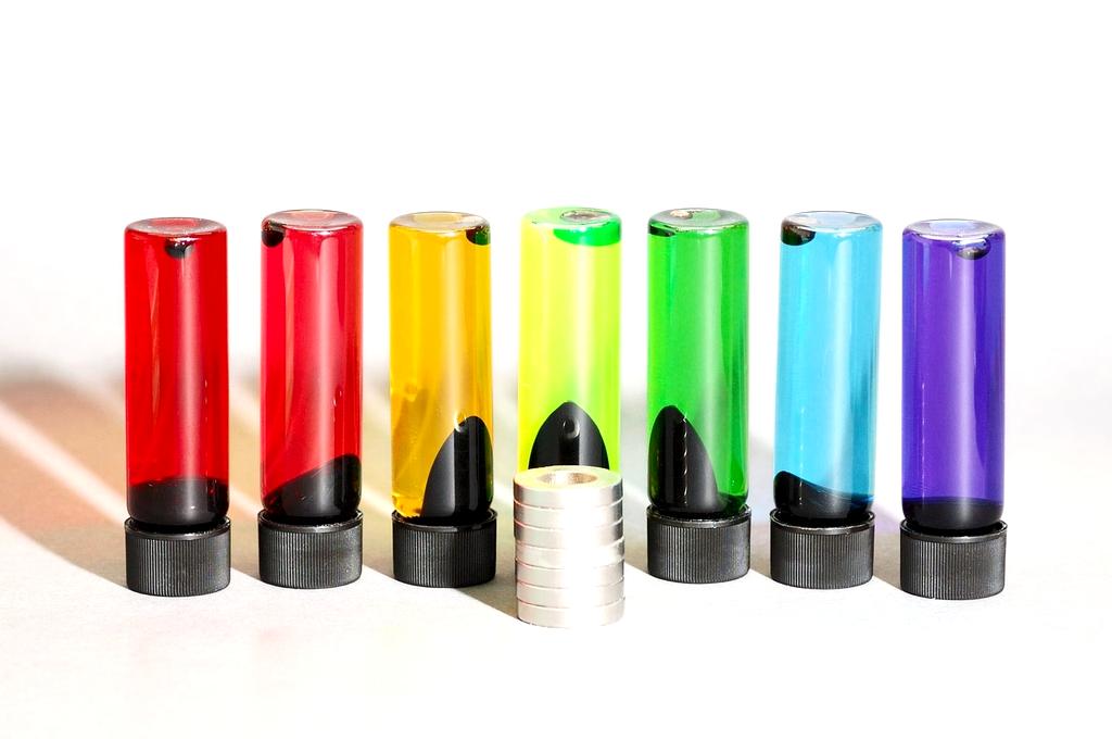 Glowing quantum particle surrounded by security barriers